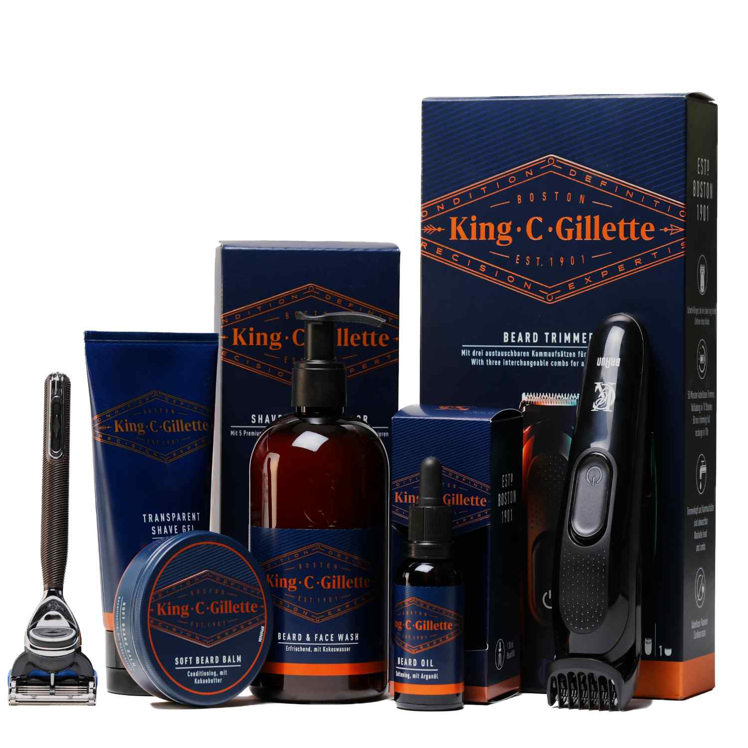  Premium Bartpflege Set Deluxe von King C. Gillette