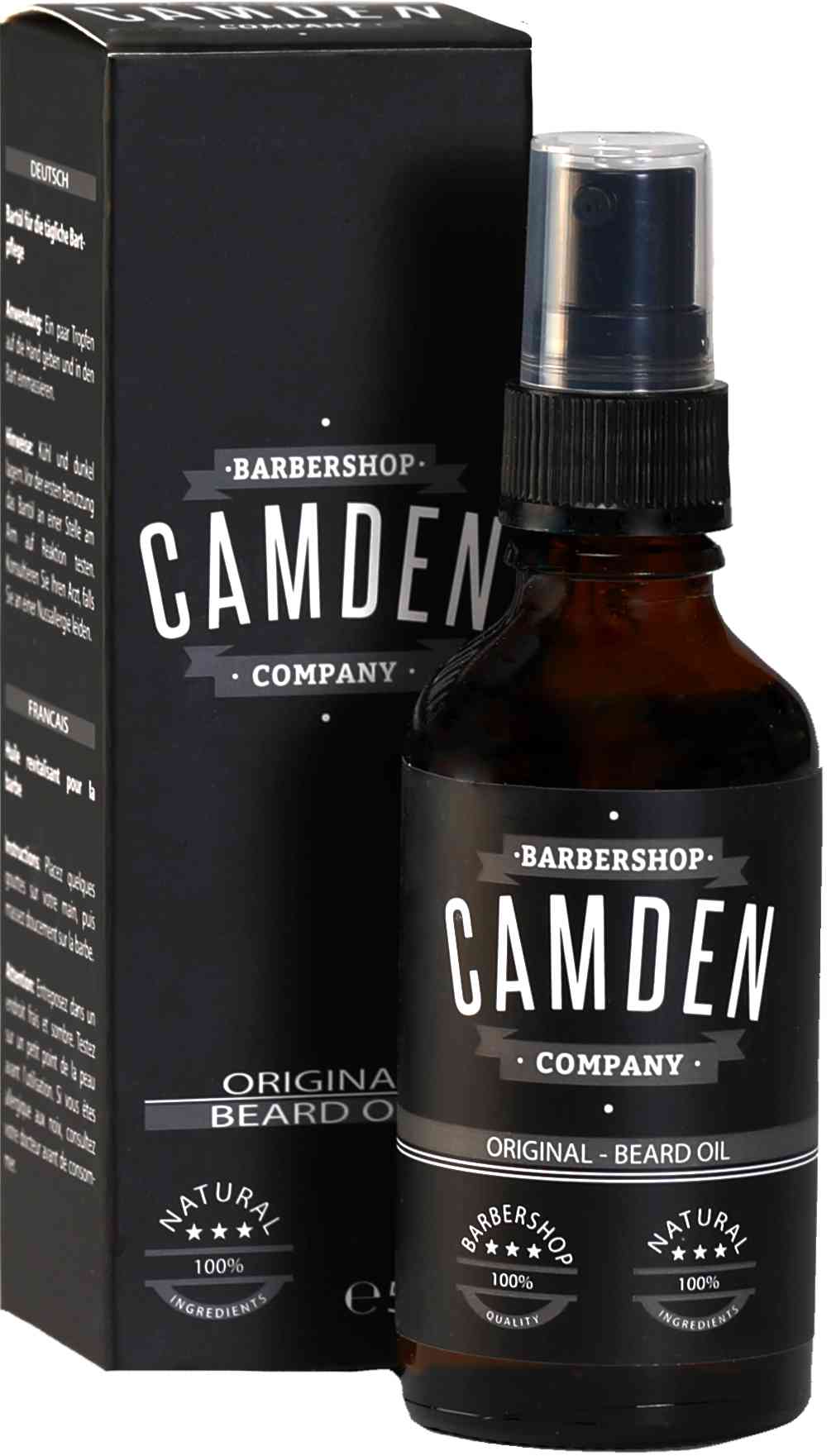 Bartkamm und Bartöl Set von Camden Barbershop Company